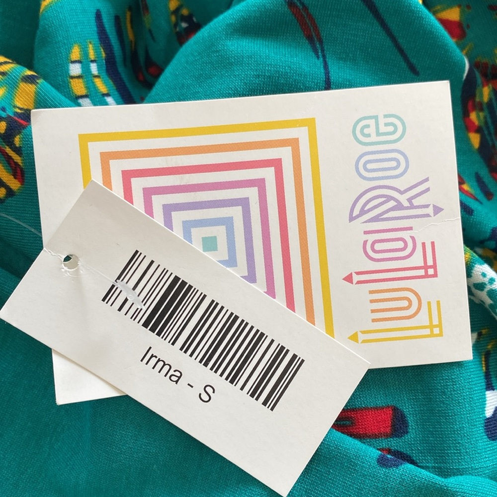 LuLaRoe “IRMA” HIGH-LOW TUNIC OVERSIZED TOP SIZE SMALL 🌟NWT🌟 - Picture 8 of 11